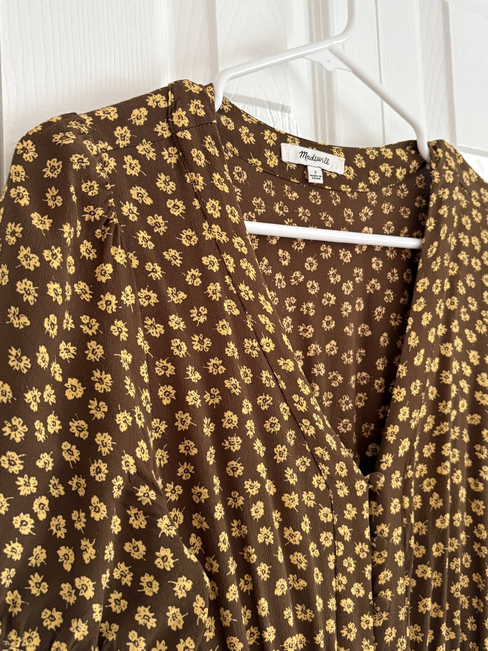 Madewell Button-Front Midi Dress - Picture 3 of 7